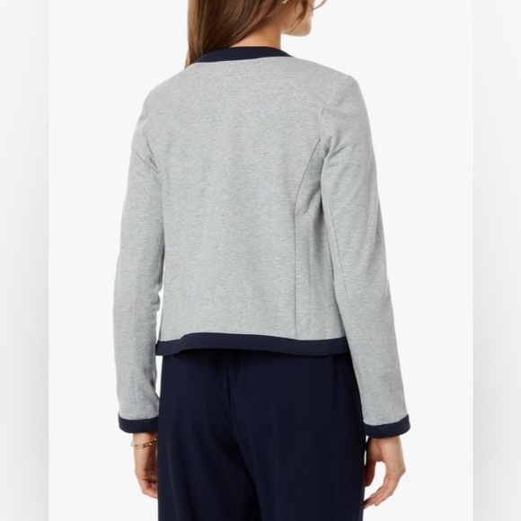 NWT - Tommy Hilfiger Women's Contrast Trim Open Front Jacket - Size XL - Picture 3 of 13